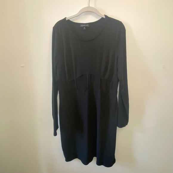 Derek Heart Plus Black Knit Dress - Picture 1 of 4